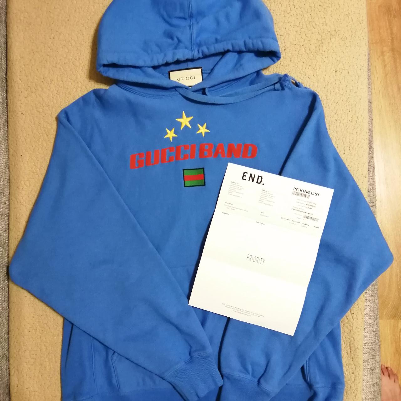 Gucci Band Stars Logo Popover Hoody Hoodie Depop