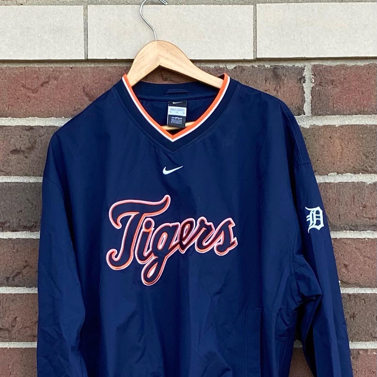 2000's Nike Detroit Tigers Baseball Jacket - Size: - Depop