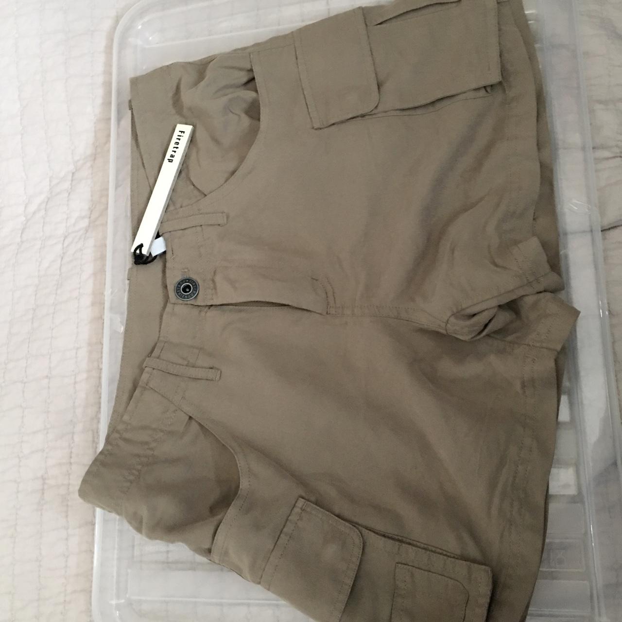 Ladies firetrap khaki safari shorts new with tag... - Depop