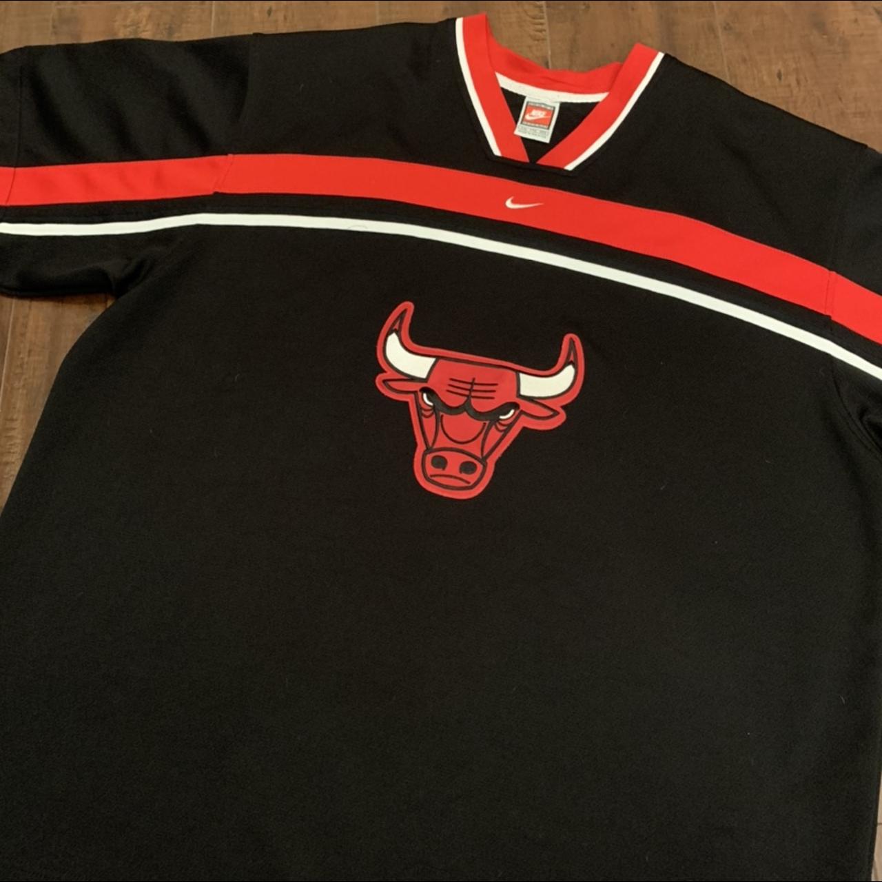 Vintage Nike Center Swoosh Chicago Bulls Basketball - Depop