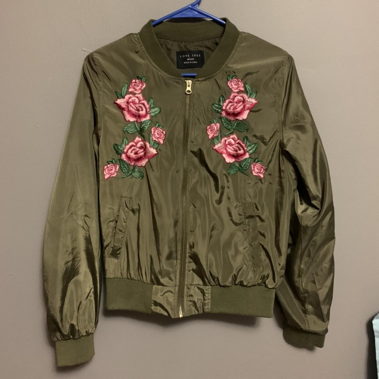Green Jacket Love Tree Jacket Forever 21 Love Tree Jacket Forever