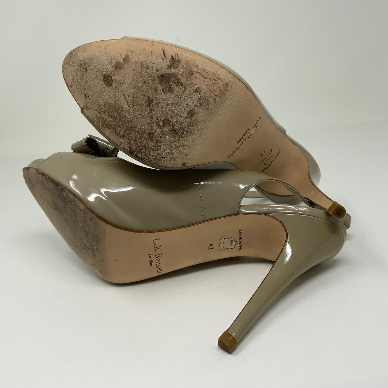 lk bennett patent wedges