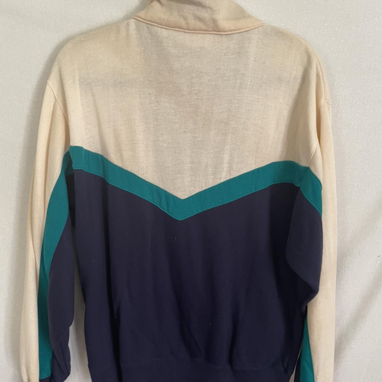 Pony Men's Cream and Navy Jacket (2)