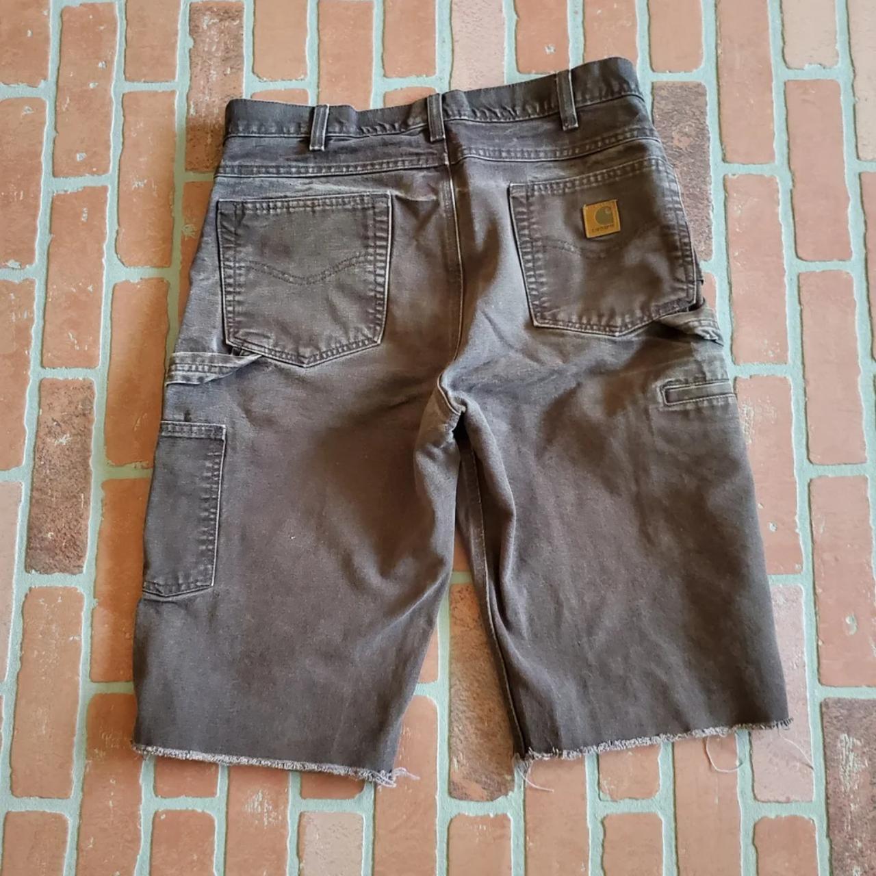 Carhartt Pants Vintage Carhartt Cut Off Short Jeans Depop