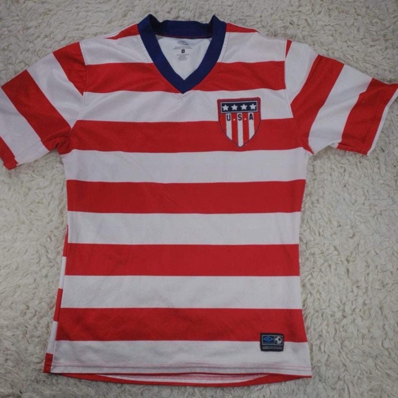 Vintage Umbro USA Soccer Jersey Size Small Good... Depop