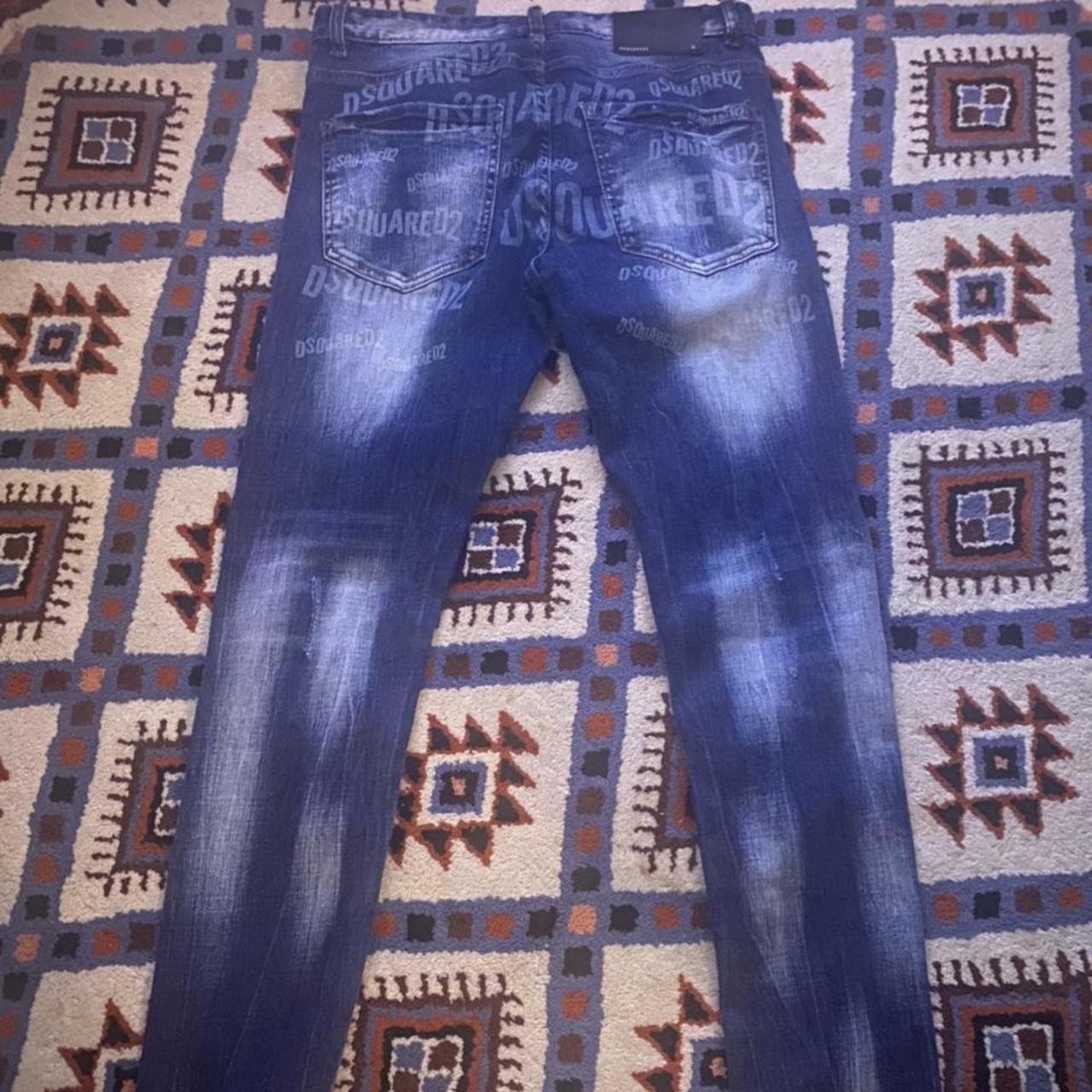 Dsquared jeans nice colour way barely been worn... - Depop