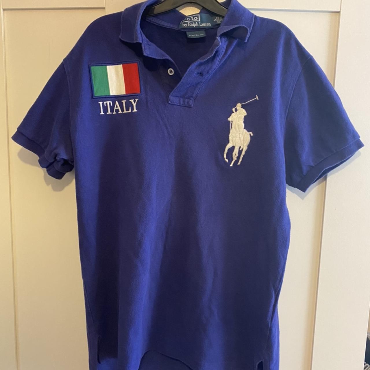 Polo raulph Lauren Italian polo shirt hardly worn - Depop