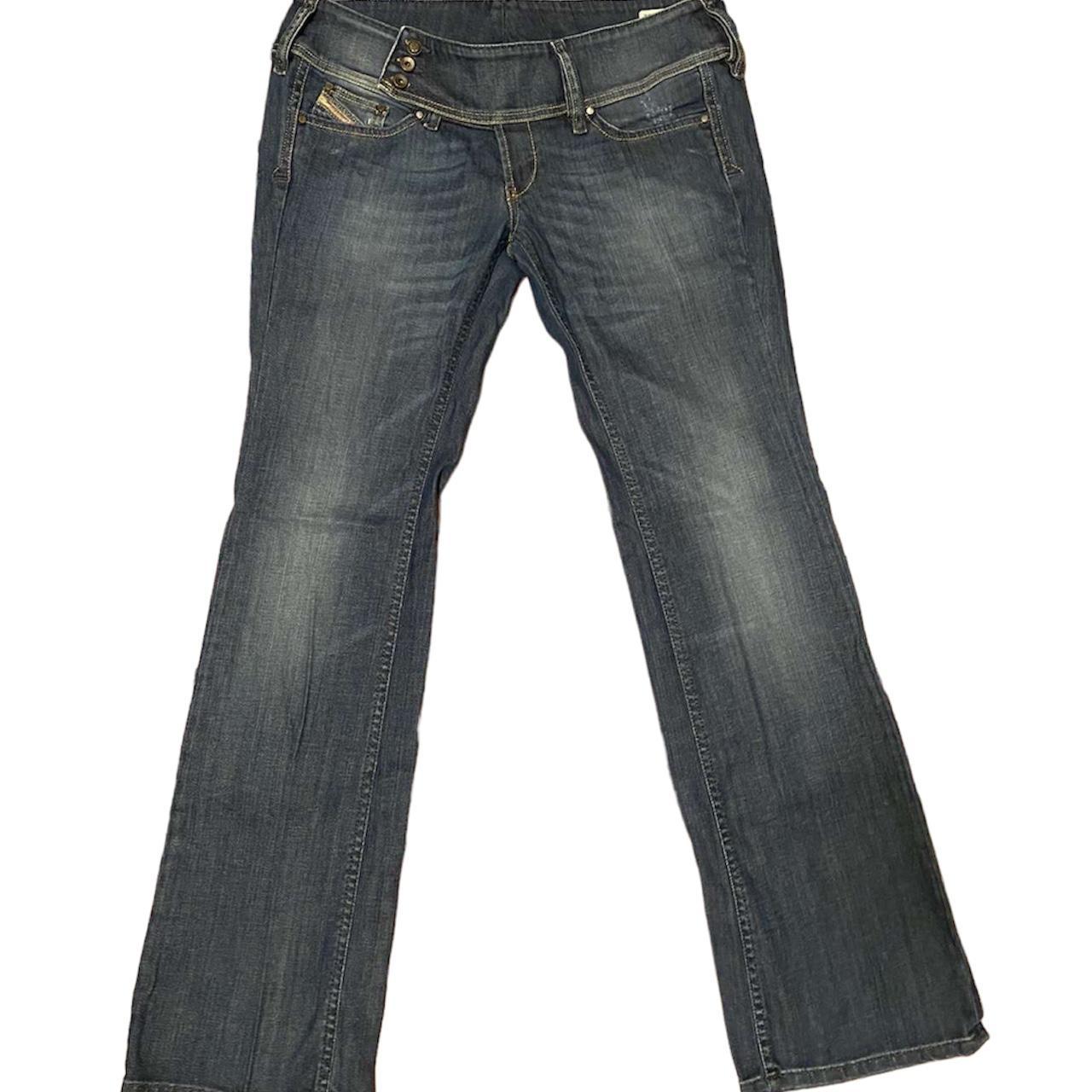 low rise diesel jeans -waist 16” -inseam... - Depop