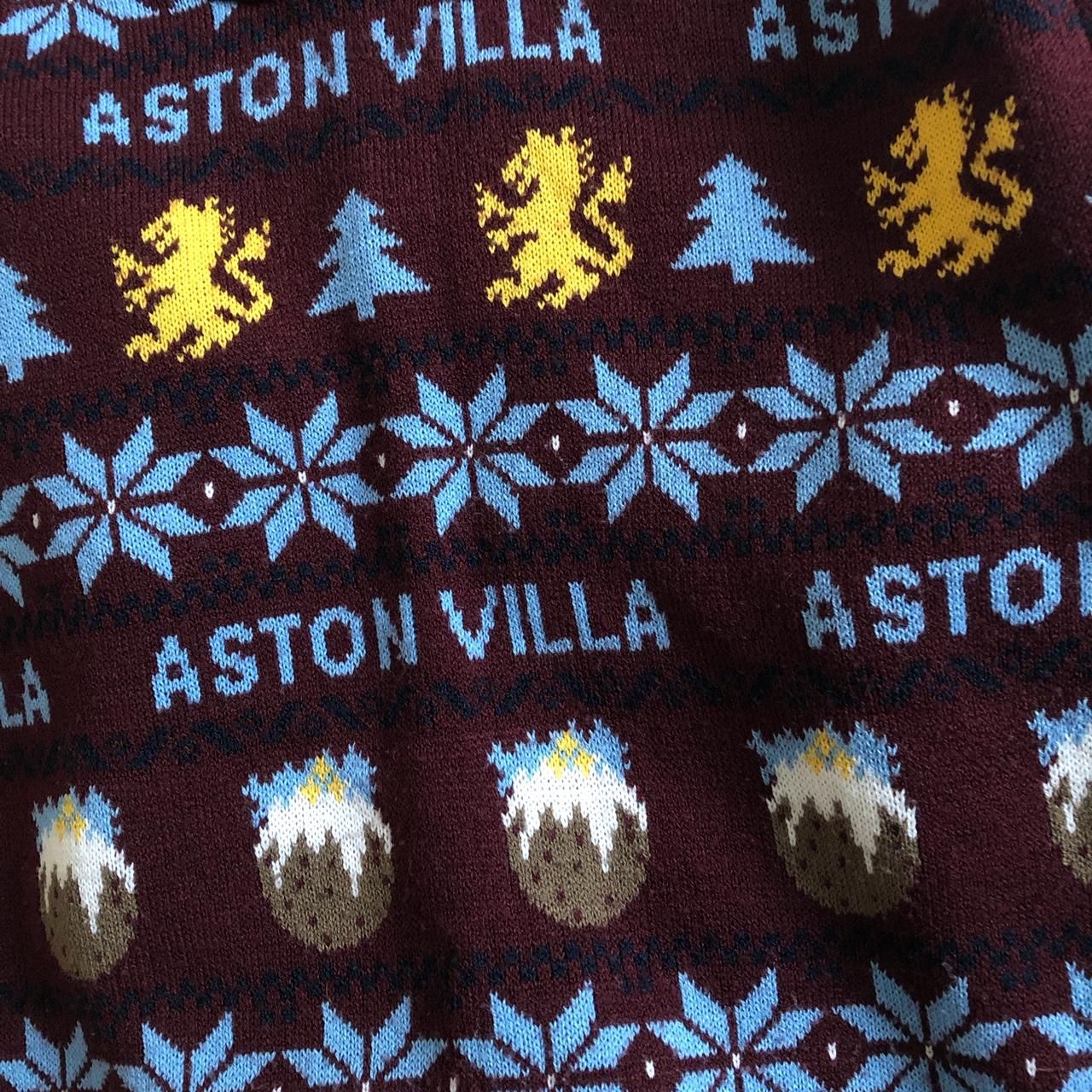 Aston Villa Christmas jumper. Kids size 12-13 - Depop