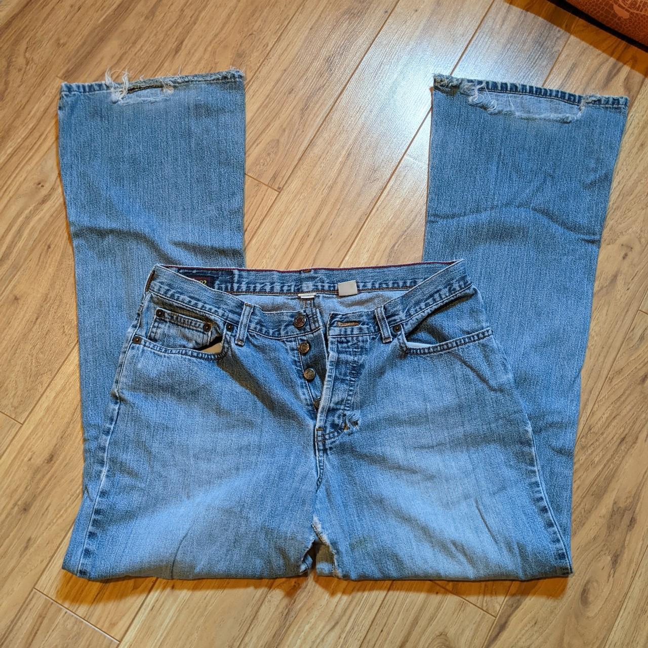 Abercrombie & Fitch 1892 button fly flare leg jeans-... - Depop