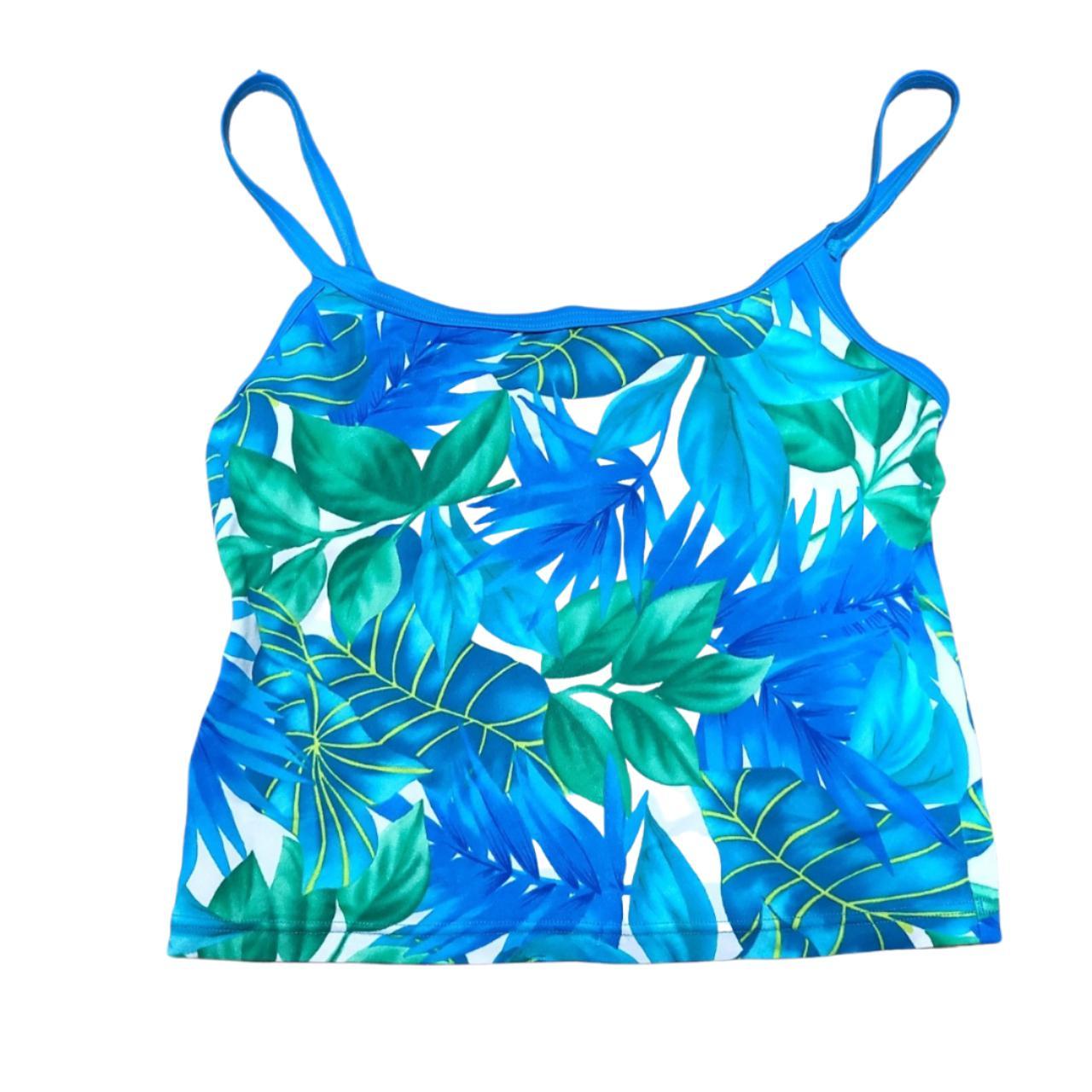 Y2k Vaporwave Tropical Floral Speedo Swimsuit... - Depop