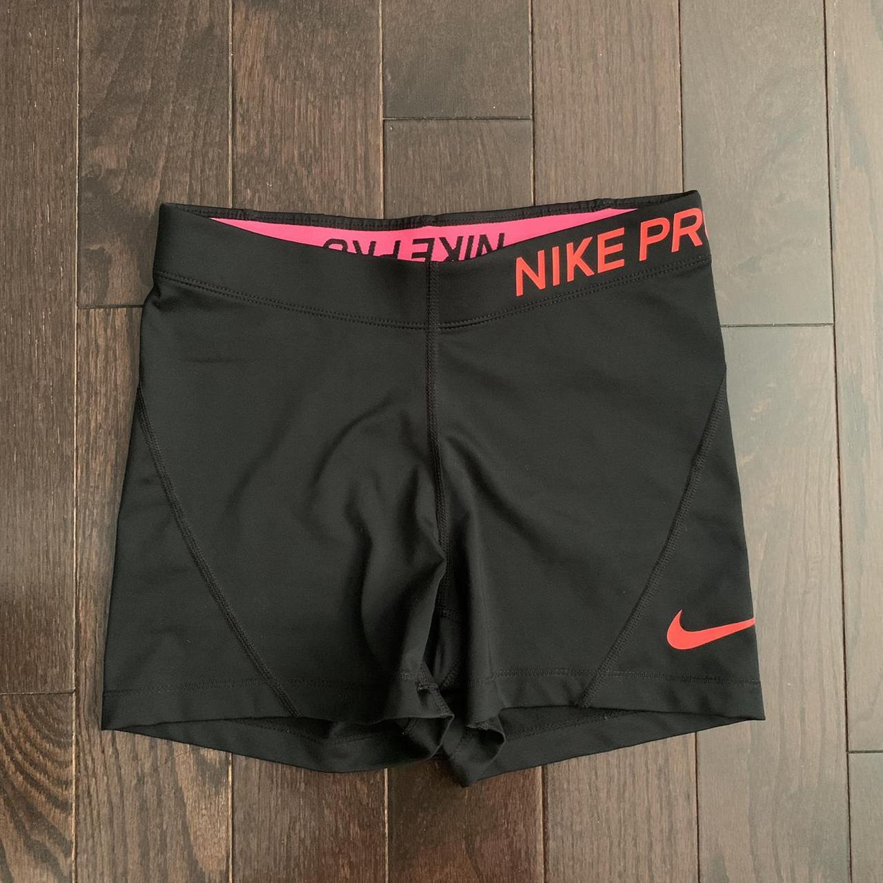 Nike Women's Black and Pink Shorts