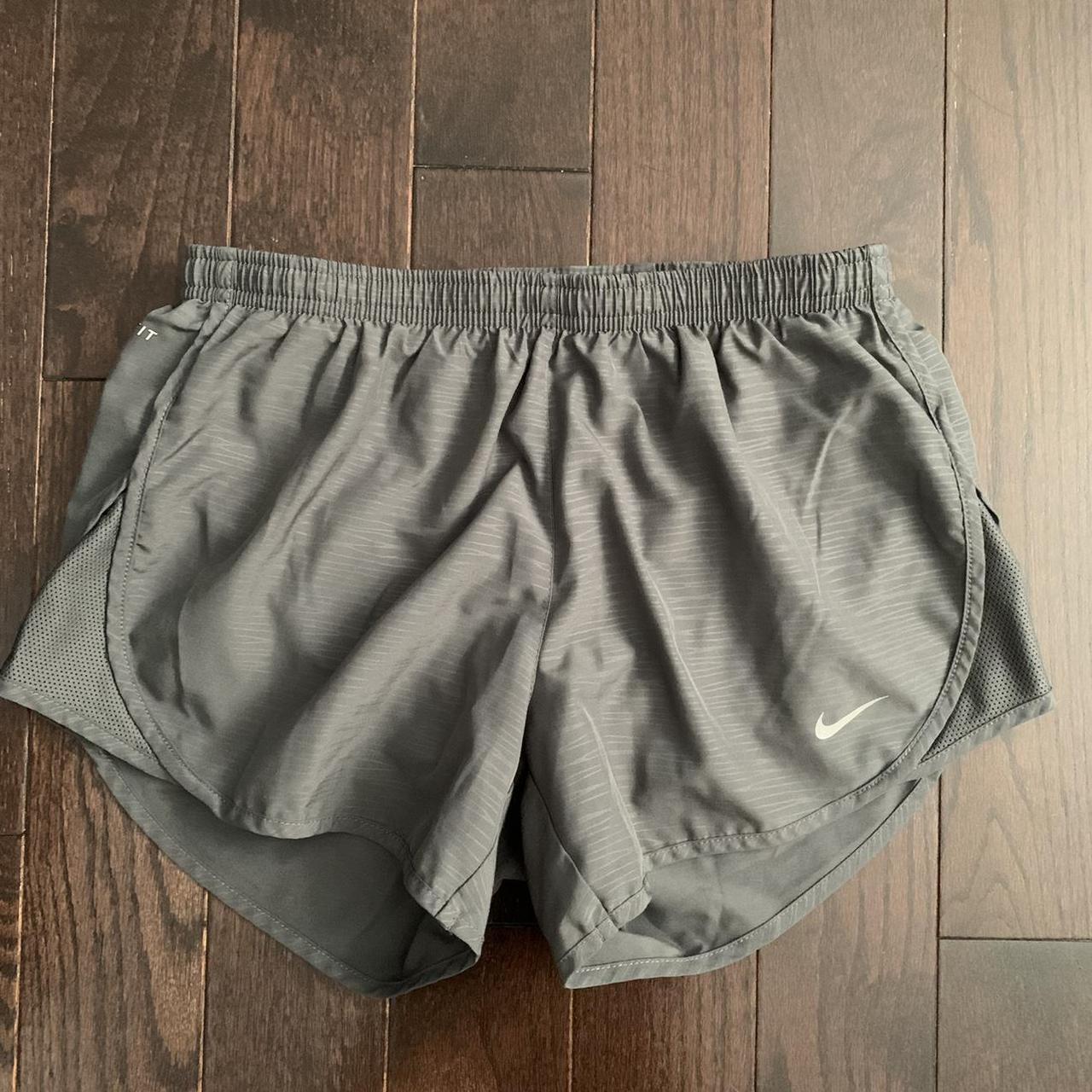 Nike Women's Grey and Silver Shorts