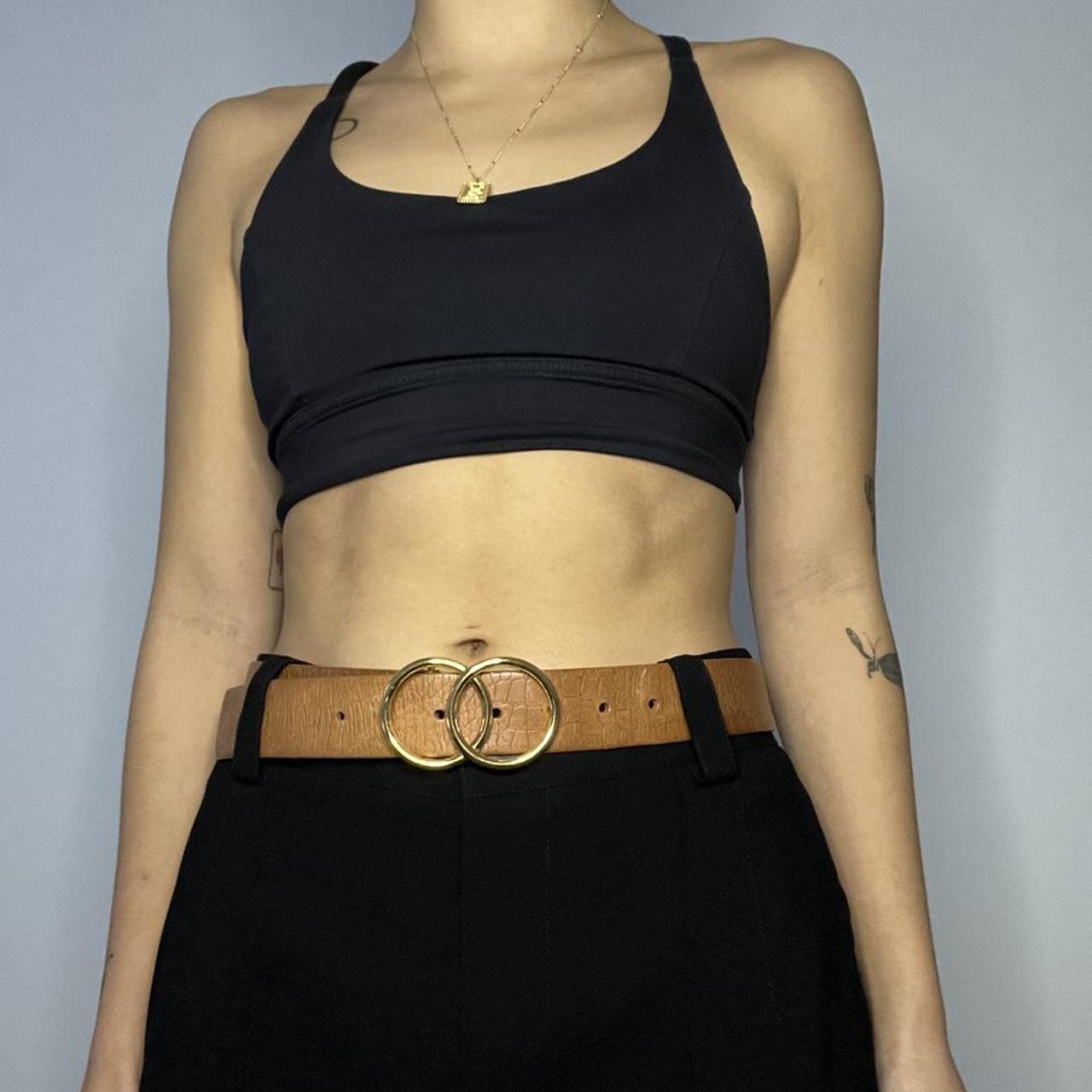 Babaton DOUBLE RING LEATHER BELT