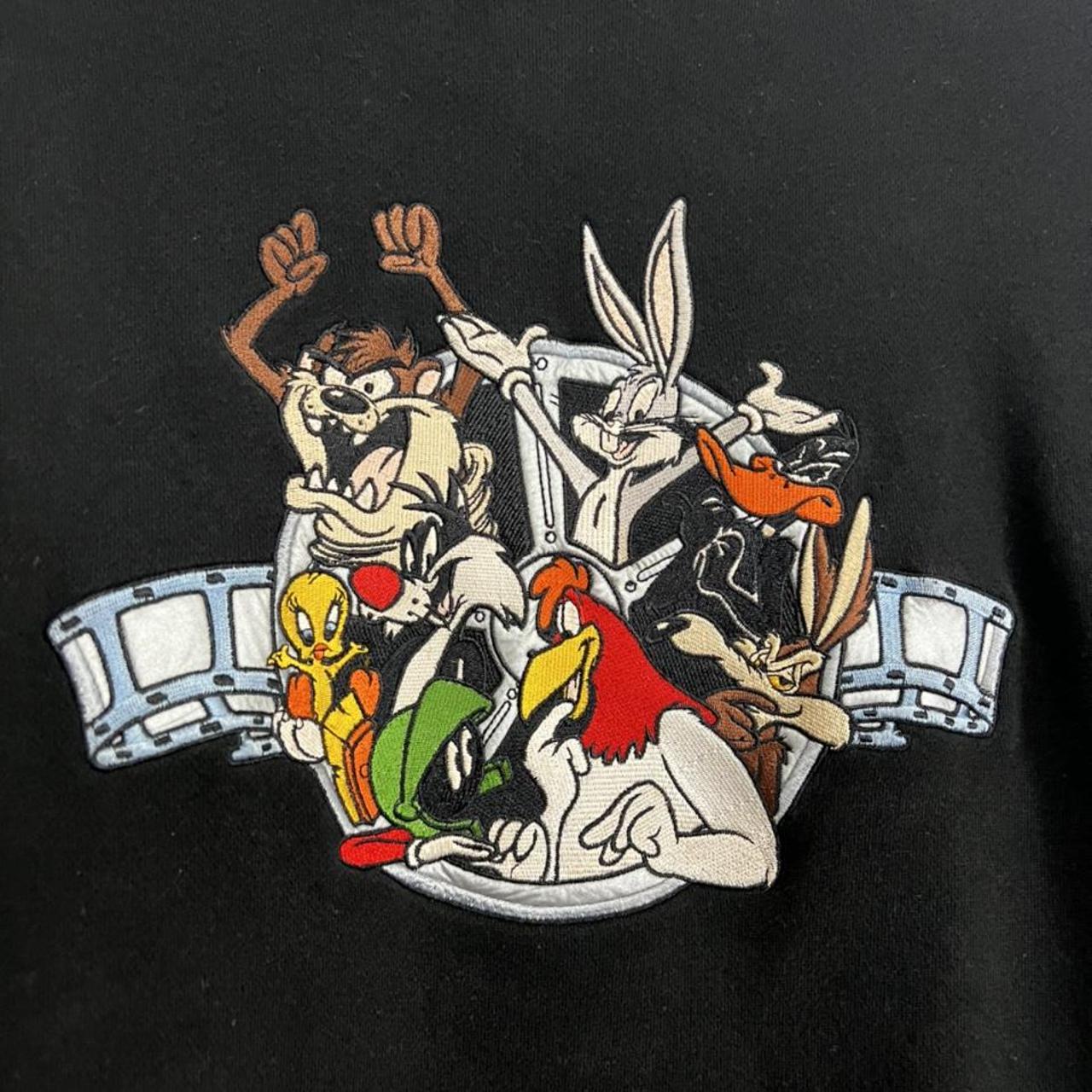 Looney Tunes Men's Black Sweatshirt | Depop