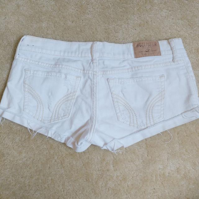 Hollister white deals denim shorts