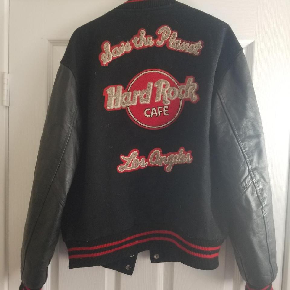 hard rock cafe leather jacket