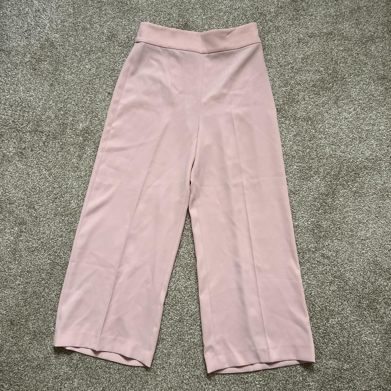 zara high waisted trousers