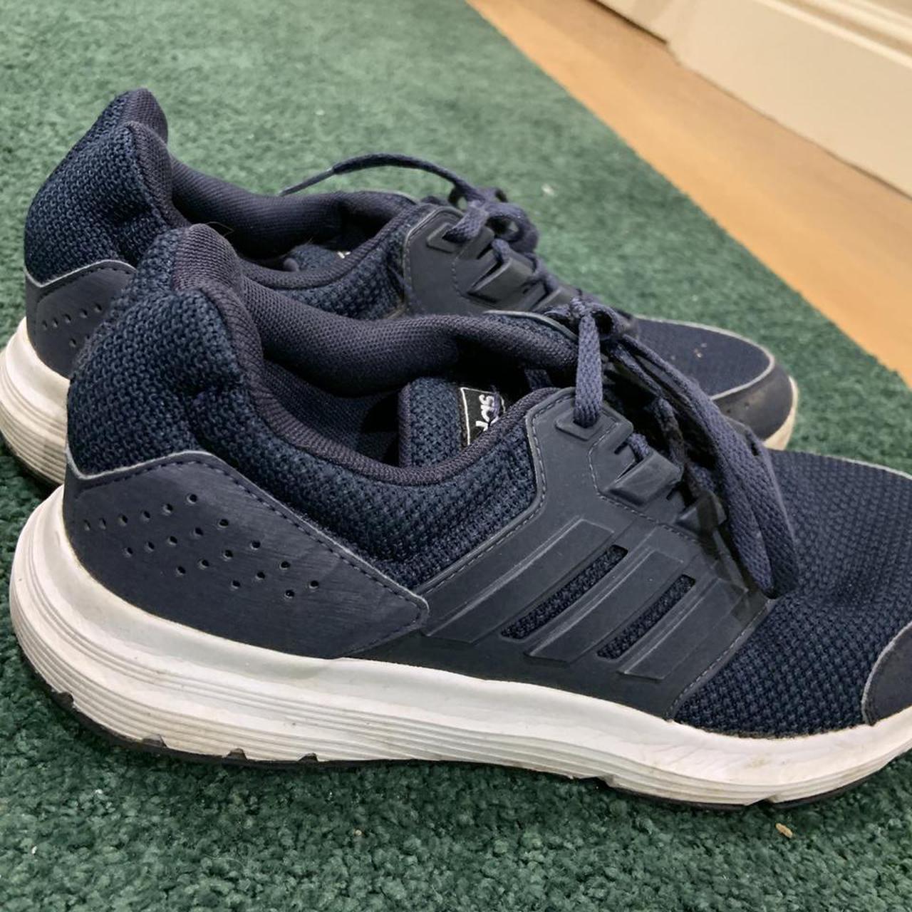 Adidas Men's Blue and Navy Trainers | Depop