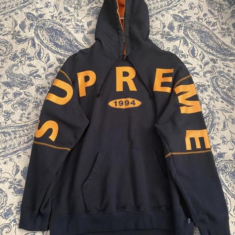 Supreme spread logo hoodie - Depop