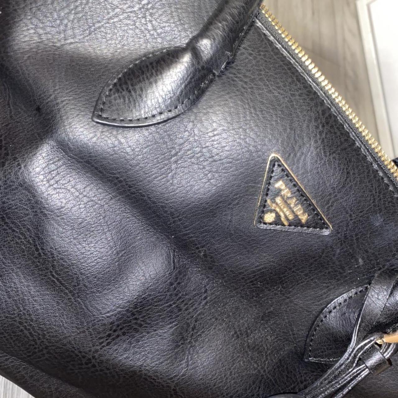 Black and gold Prada bag - great condition has... - Depop