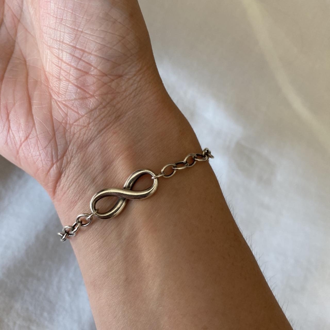 Tiffany infinity bracelet on sale silver