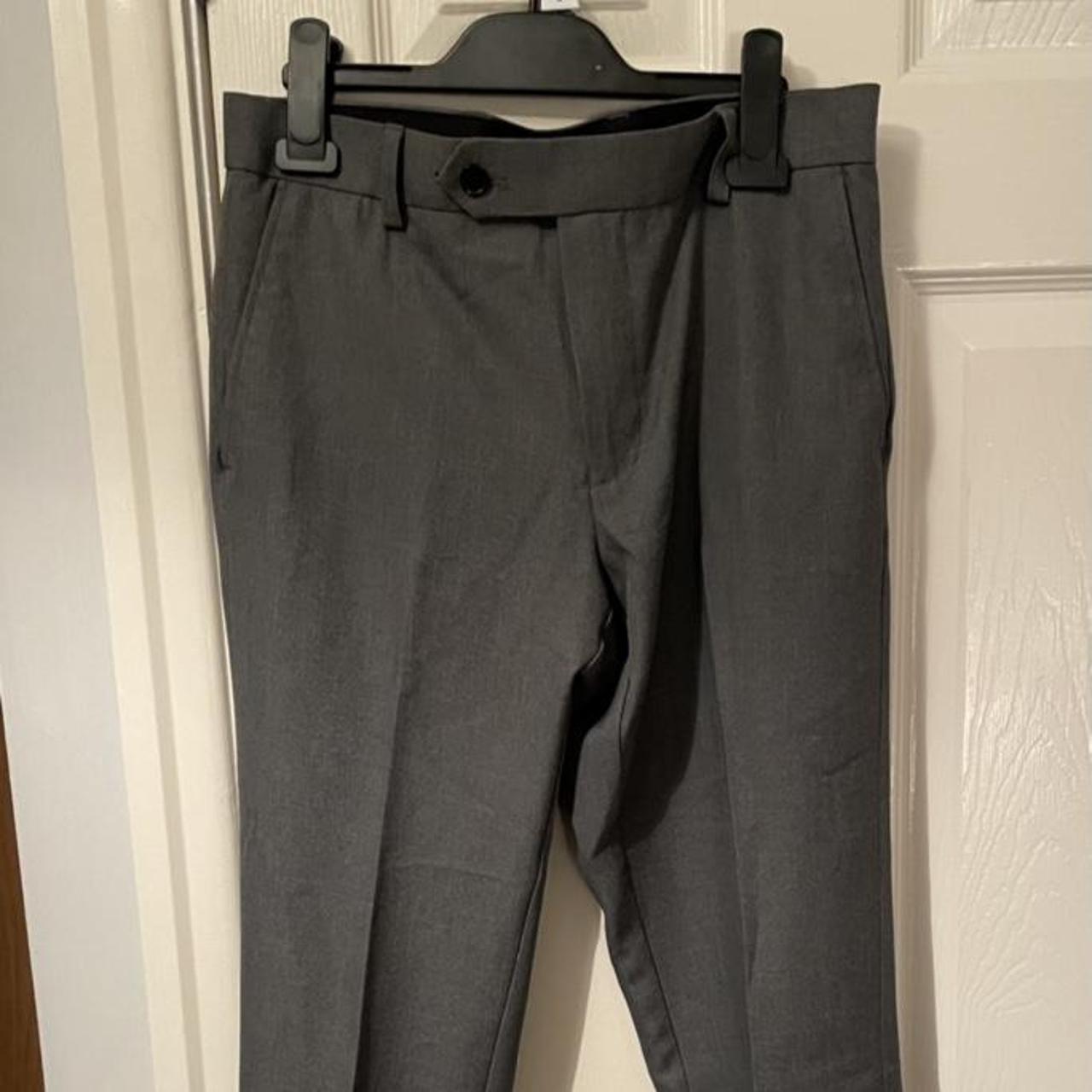 🖤 NEXT 🖤 Men’s Grey Suit Pants - SKINNY FIT Fasten... - Depop