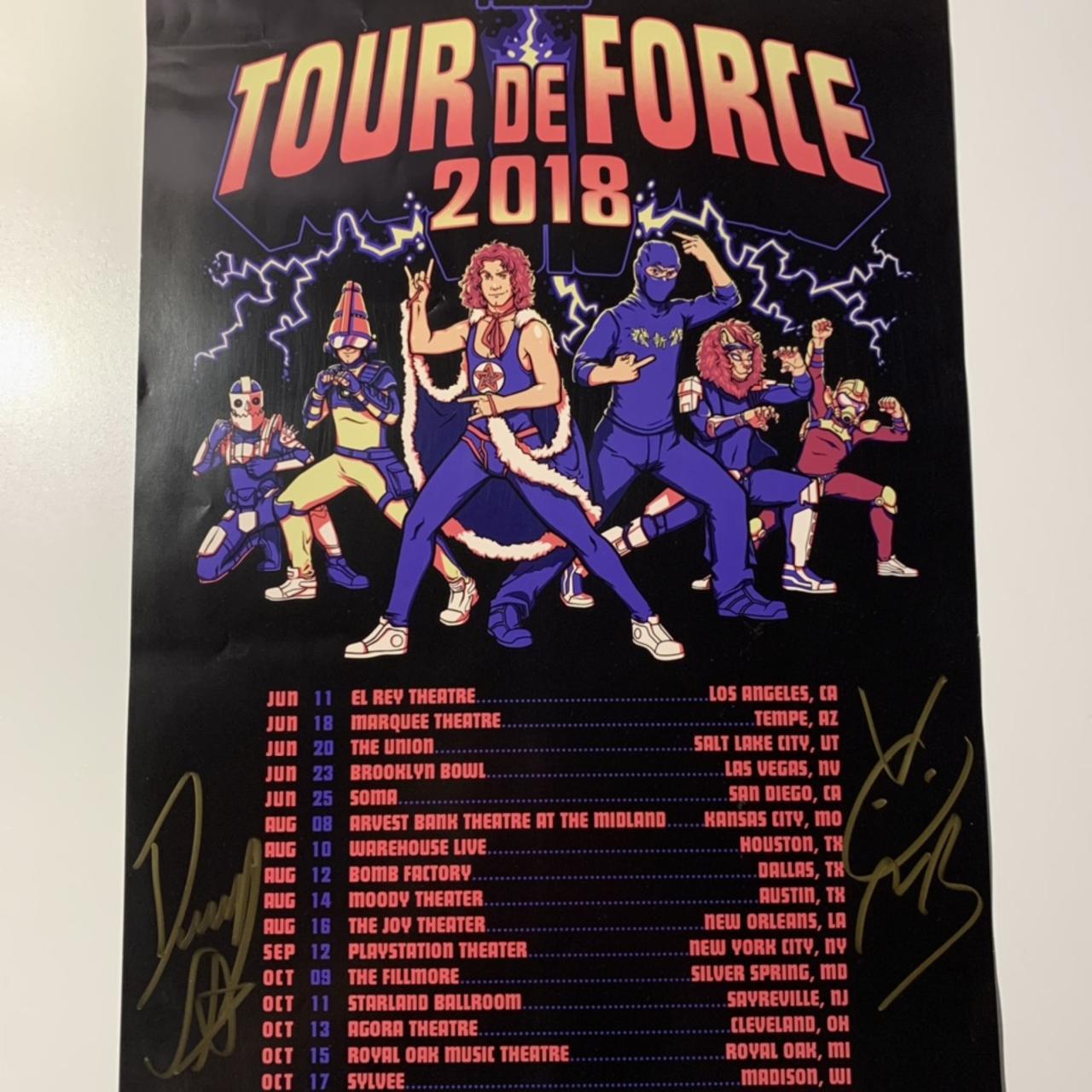 Autographed 17in x 11in Ninja Sex Party Tour de... - Depop