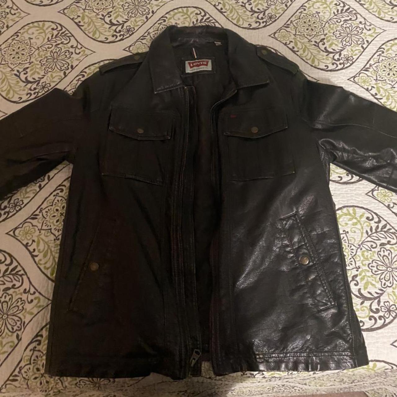 levi's leather jacket vintage