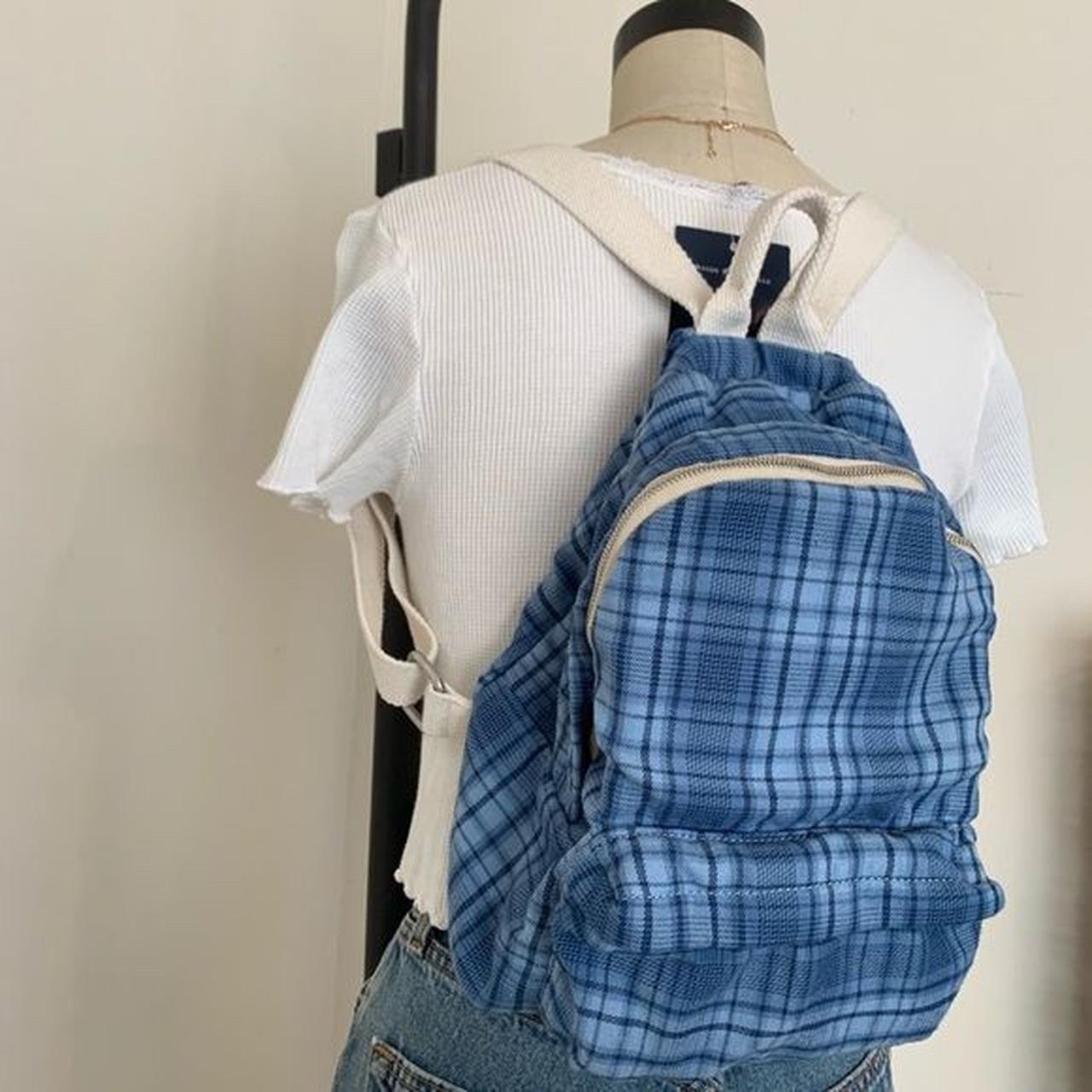 Brandy melville 2025 plaid backpack