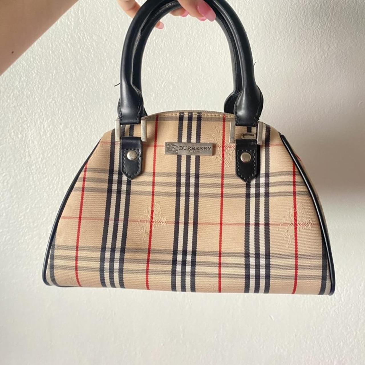 authentic Burberry Mini hand bag -vintage - minor - Depop