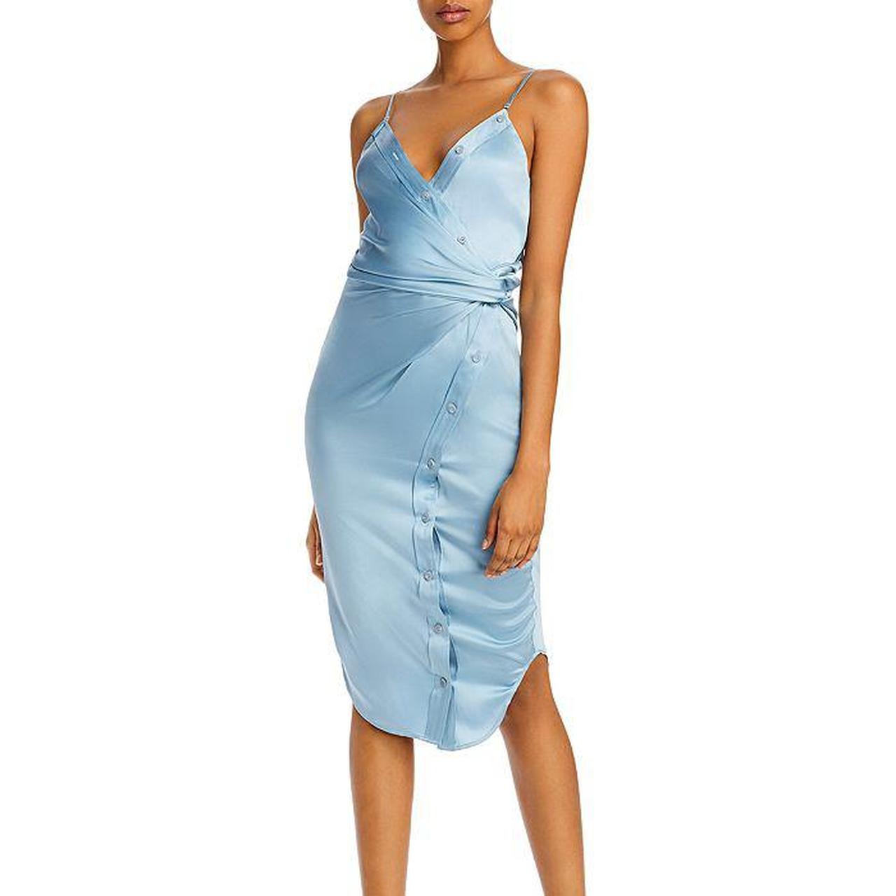 Alexander Wang blue silk midi dress. Purchased for a. Depop