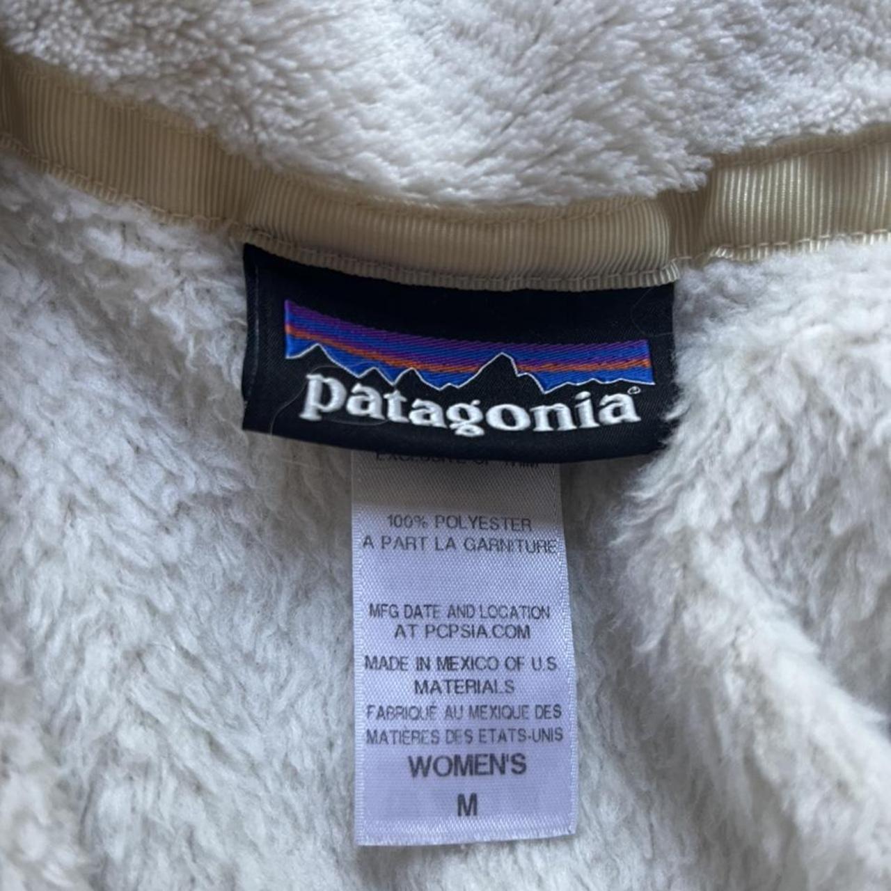 Patagonia Synchilla Quarter Snap Pullover in white,... - Depop