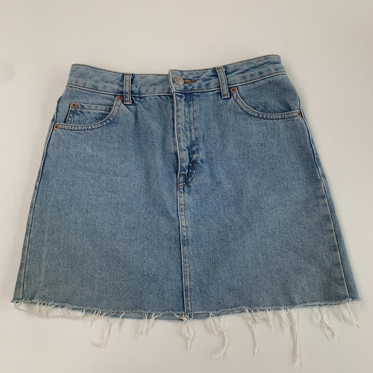 Topshop Women's Blue Skirt | Depop