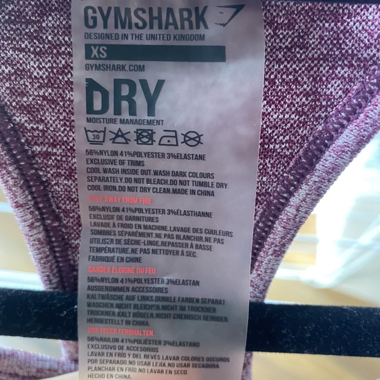 Pink Gymshark sports bra. Selling as it's too small, - Depop