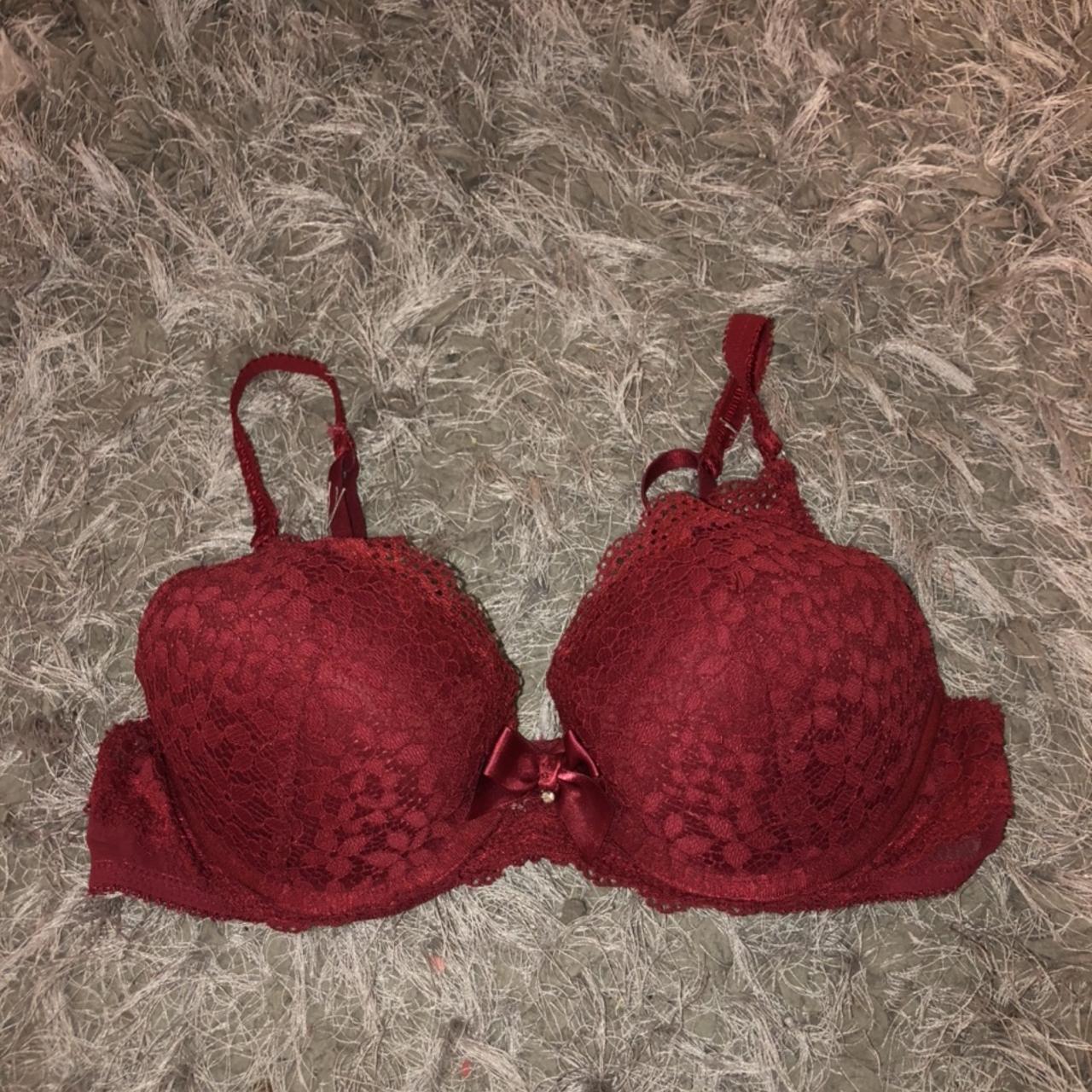 red and green plaid bra, size 36b with adjustable - Depop