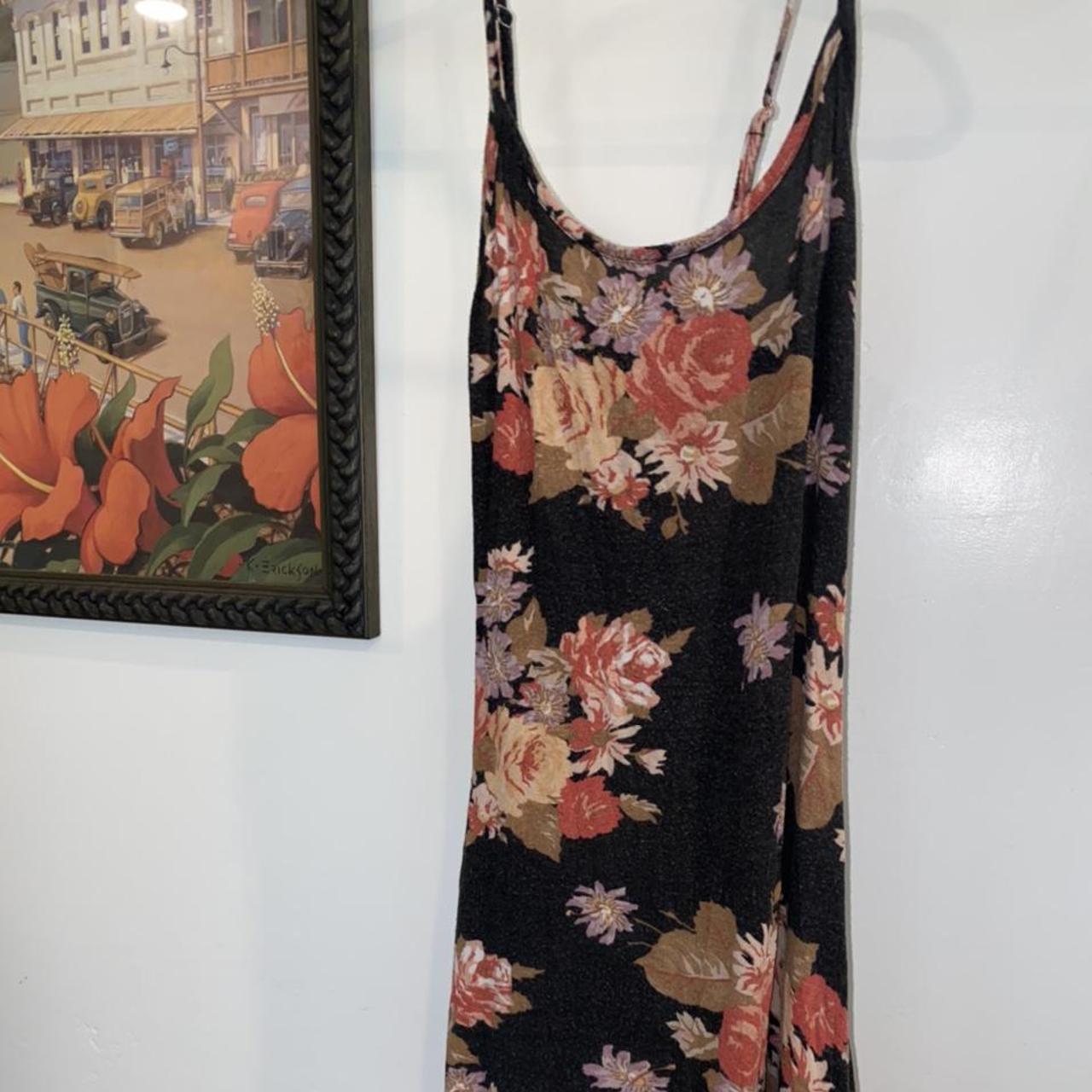Brandy Melville Vintage Black Floral Dress 🌺 Only... Depop