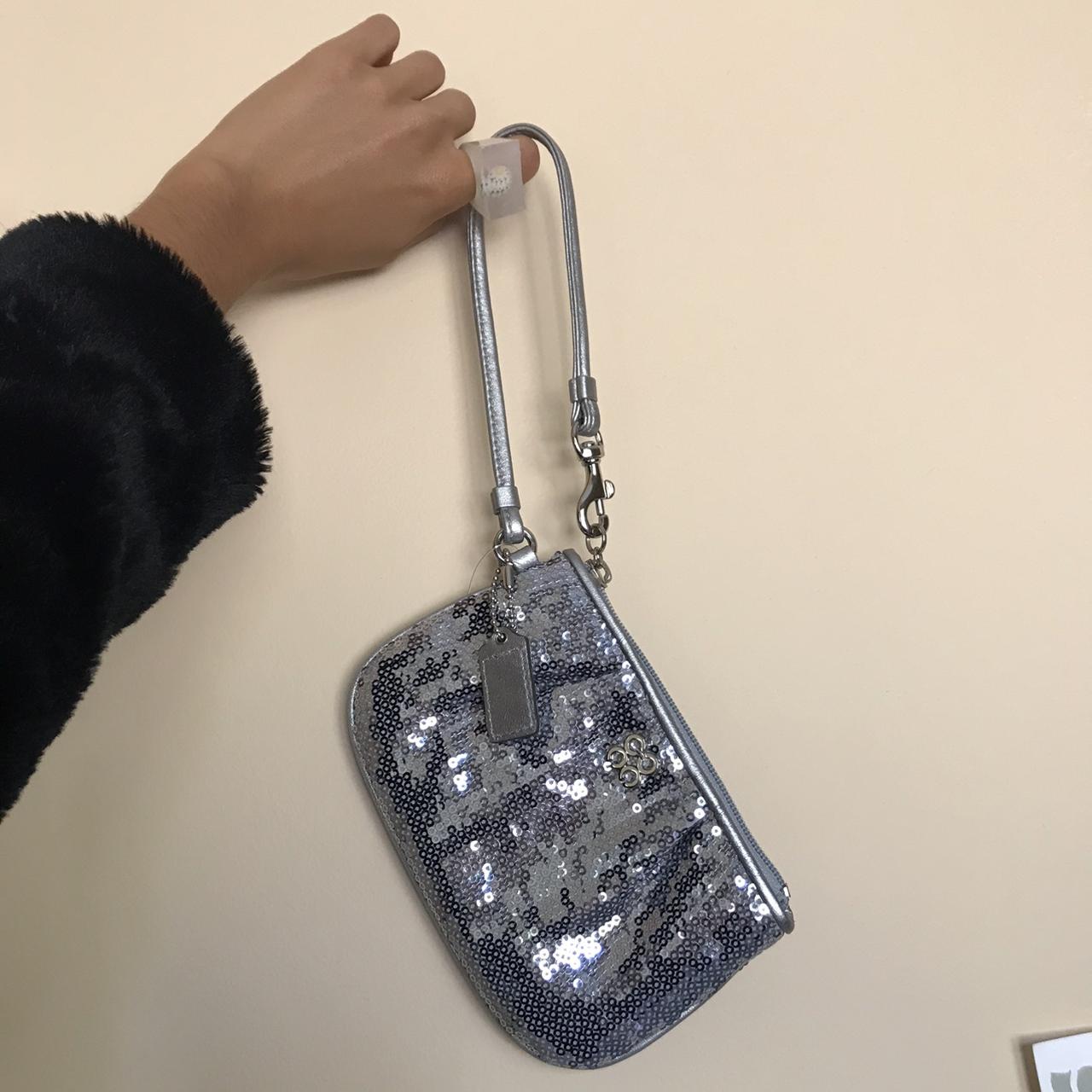 Coach sequin wristlet online