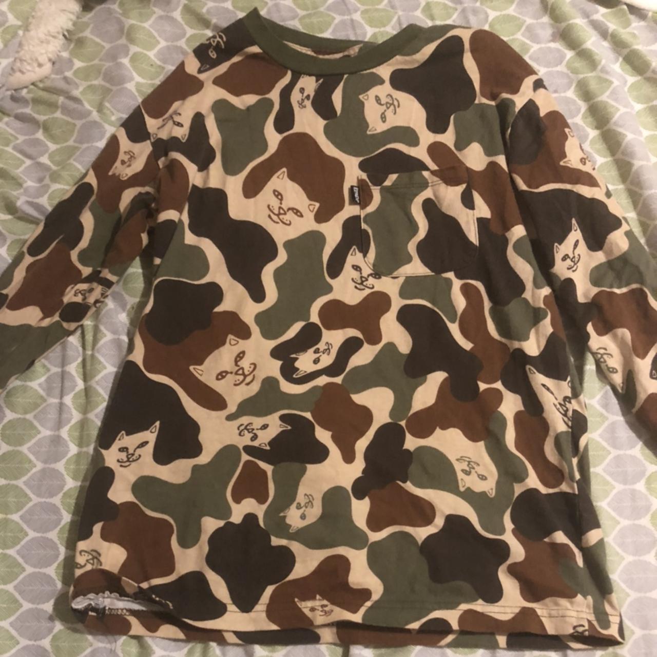 Ripndip lord nermal camo long sleeve t shirt