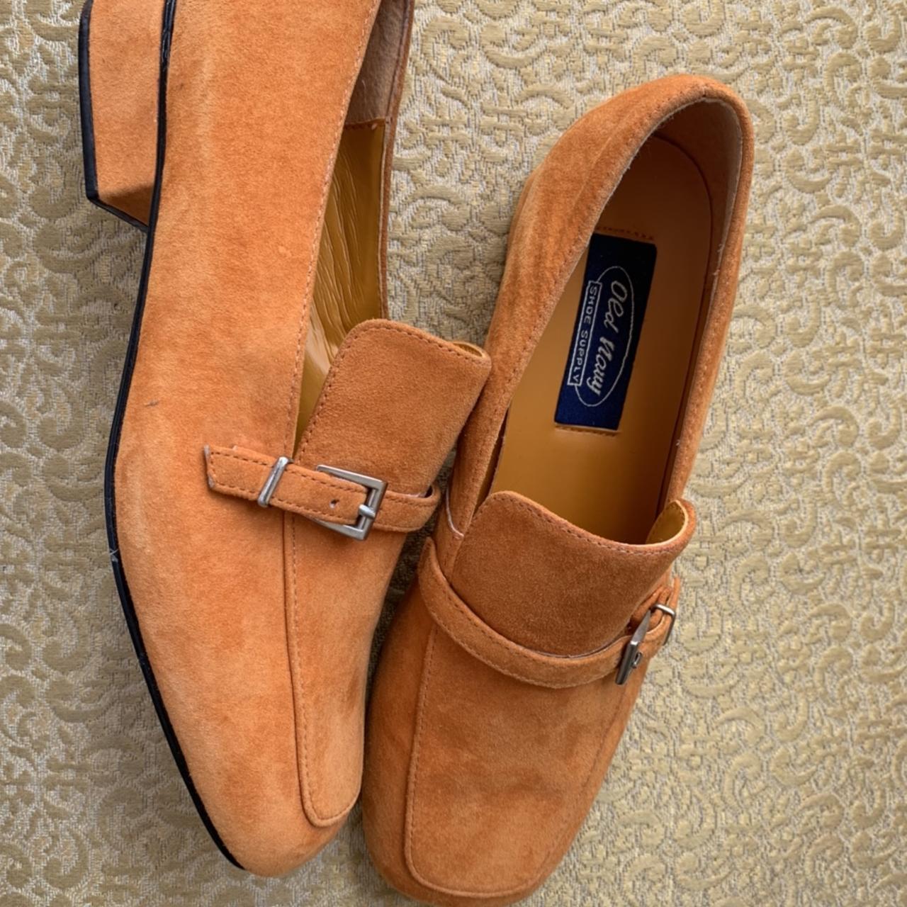 Old Navy Women's Orange Loafers Depop