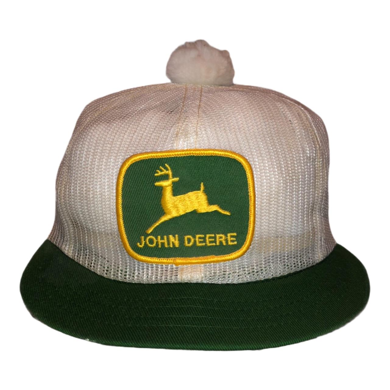 Vintage John Deere Mesh Snapback Pom Hat Louisville Rare