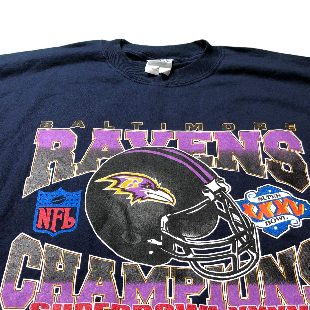 Vintage Baltimore Ravens Super Bowl Champions Shirt - Depop