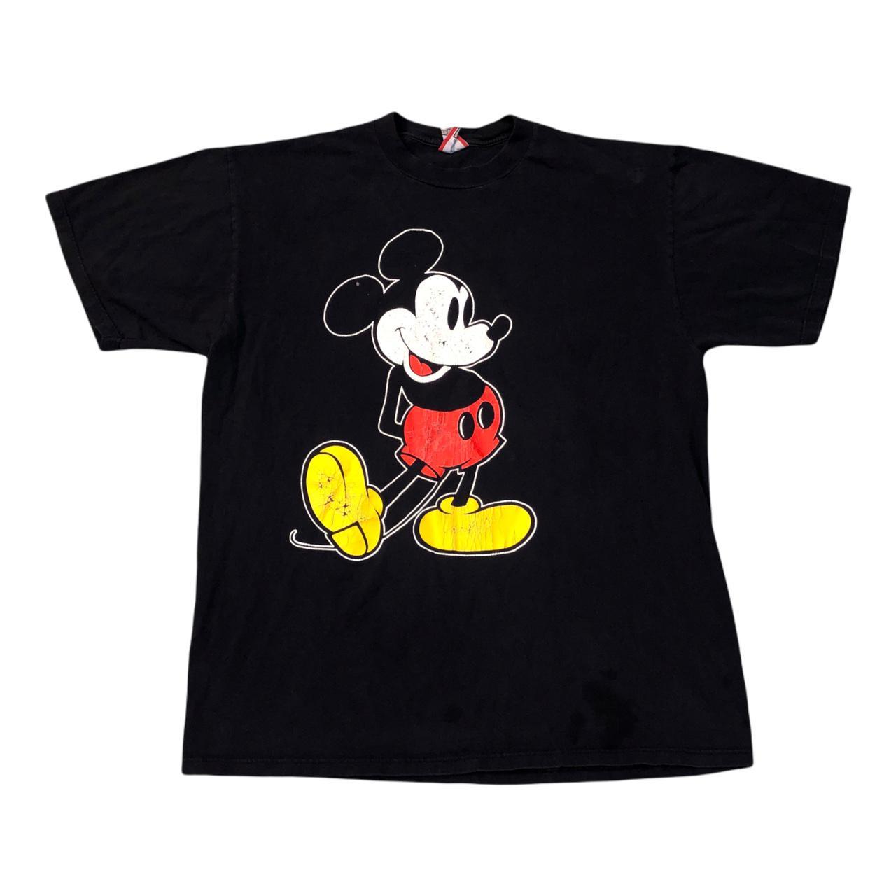 Vintage 90s Mickey Mouse Disney T-shirt Size: XL... - Depop