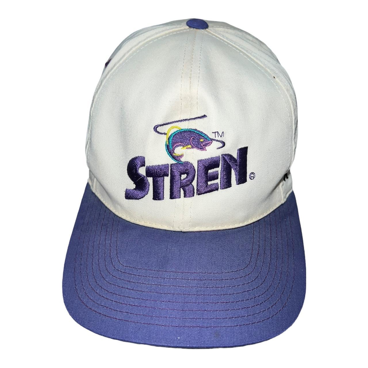 Vintage 90s Stren Fishing Line Snapback Hat Size: - Depop