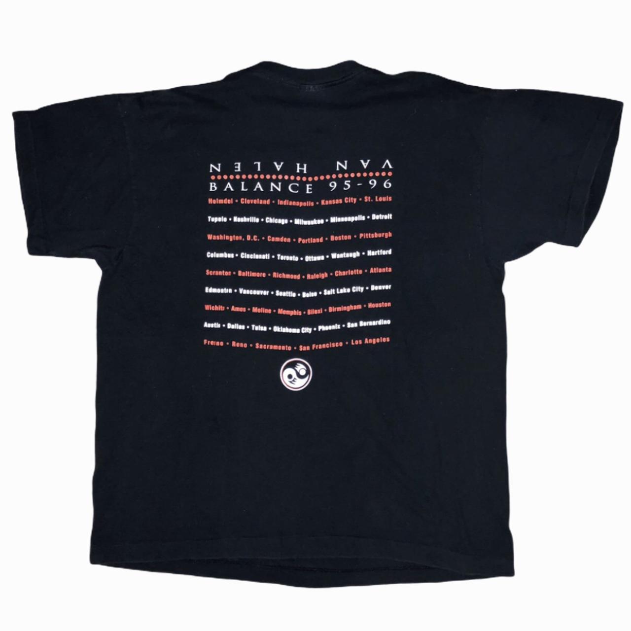 Vintage 1995 Van Halen Balance Tour T-shirt Size:... - Depop