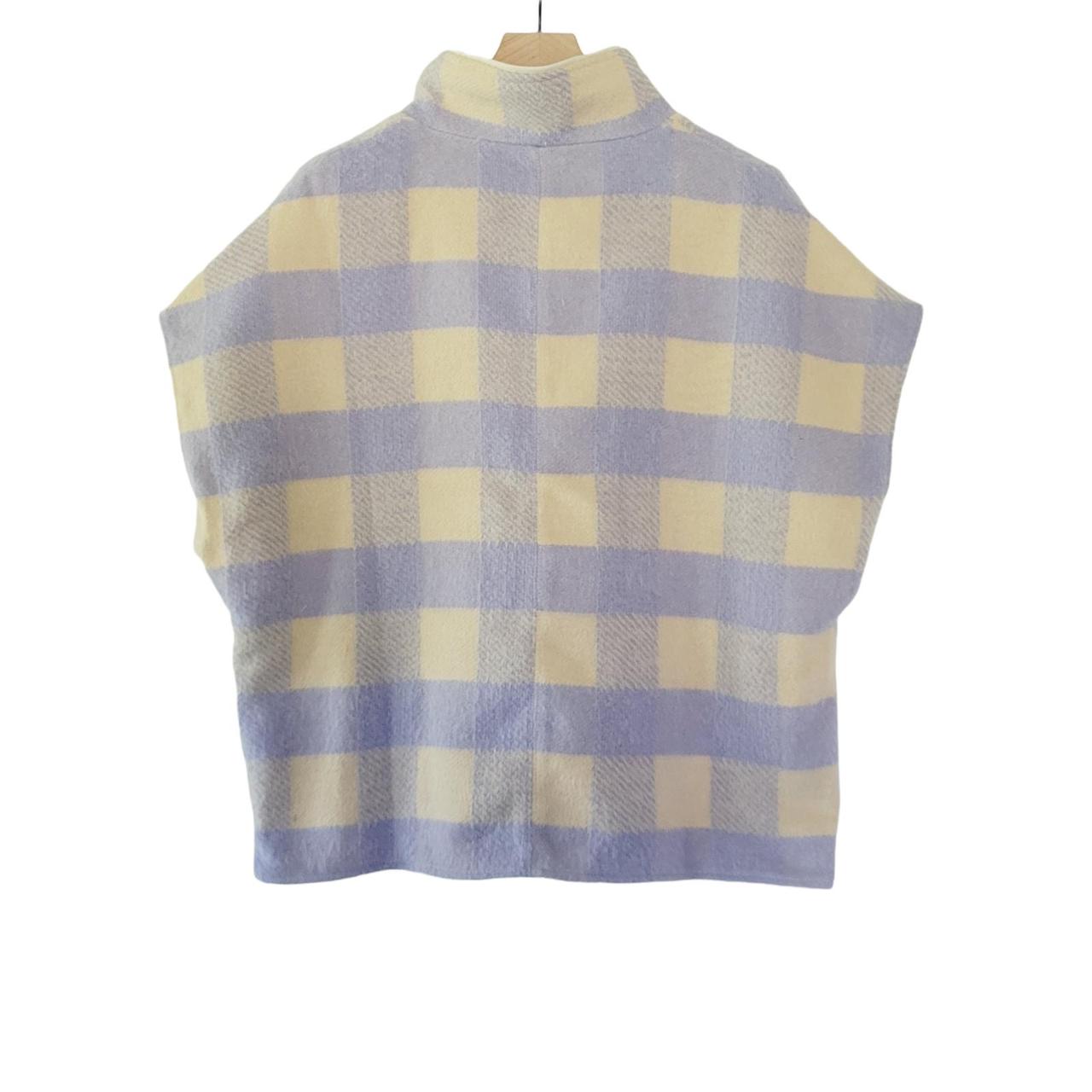 NEW Anthropologie Andersen and 2024 Lauth Lilac Plaid Capelet - One Size