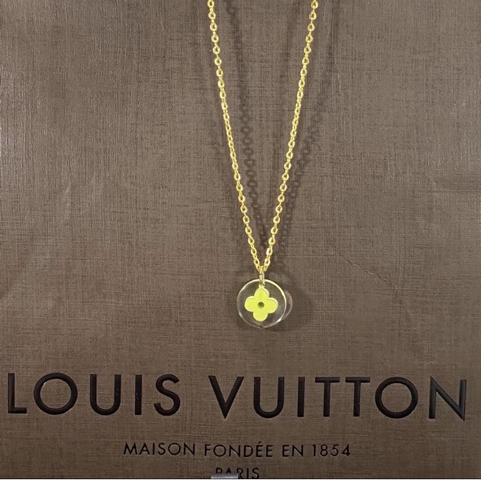 Louis Vuitton charm necklace. About 20” long. Charm - Depop