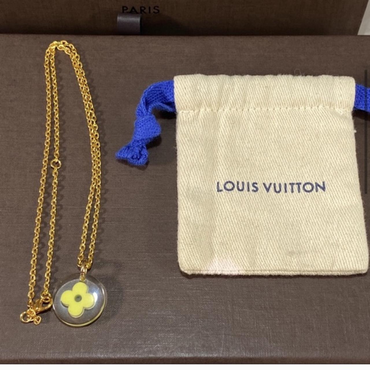 Louis Vuitton, Jewelry, Louis Vuitton Lv Charm Clover Necklace In  Goldsilverpink Monogram Canvas