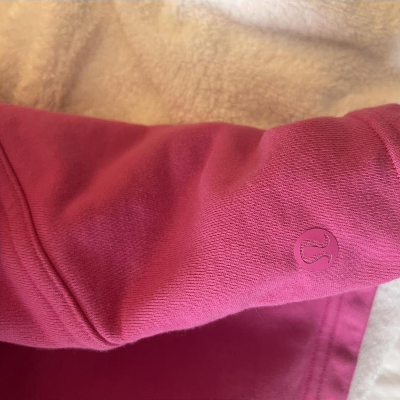 Lulu lemon cropped all yours hoodie ITS PINK purple... - Depop