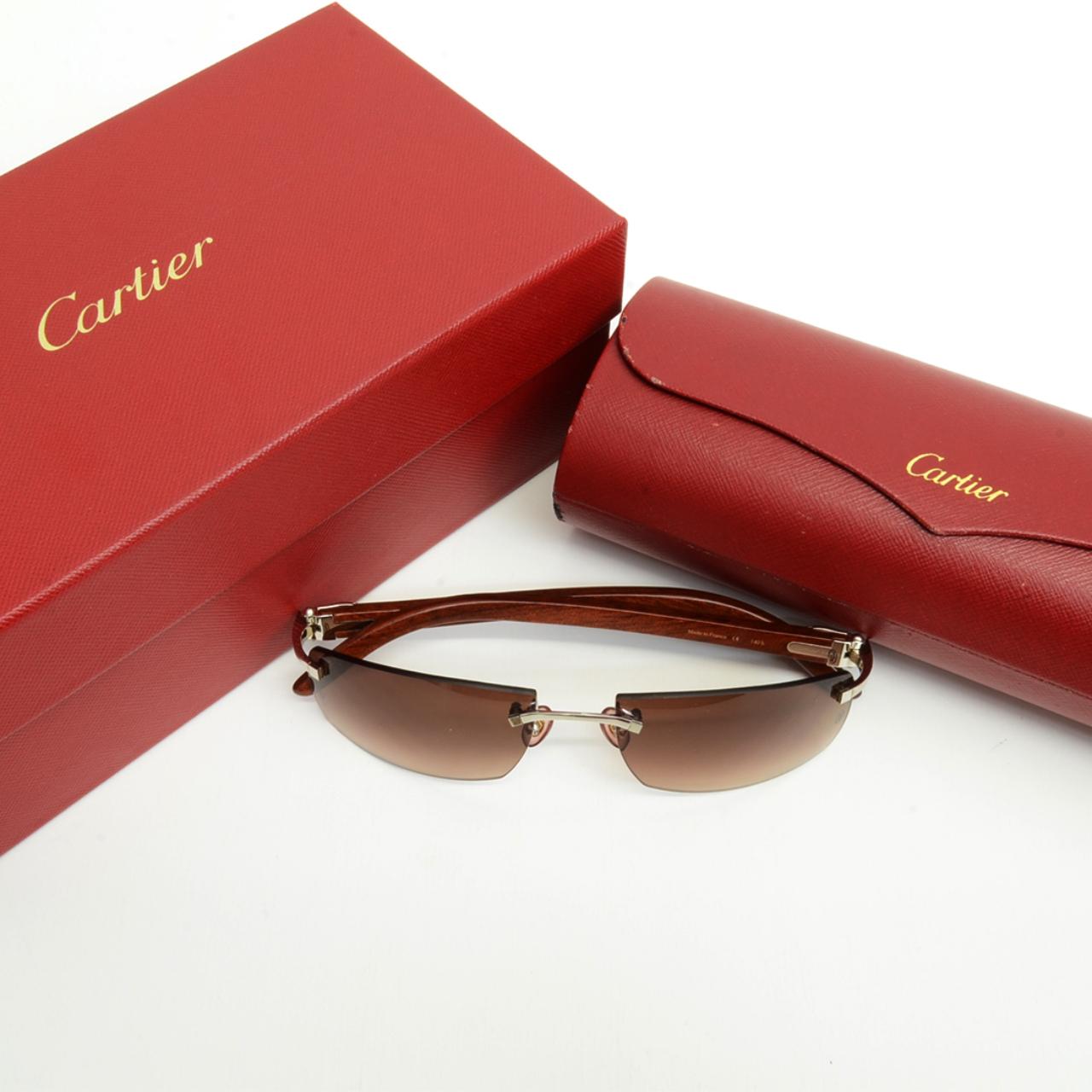 Cartier bubinga best sale wood sunglasses